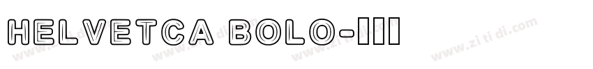 Helvetca Bolo字体转换